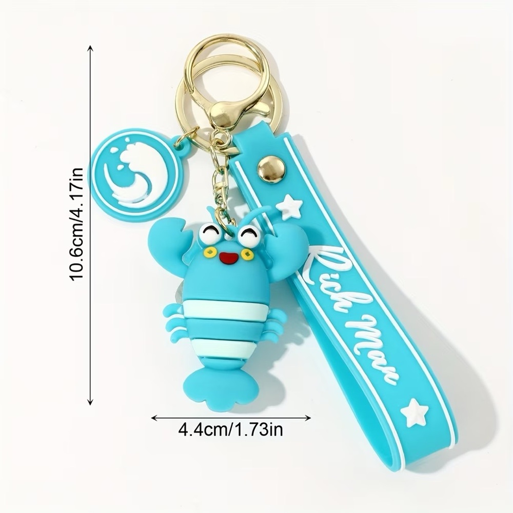 Blue Lobster Keychain - Picture 2 of 7